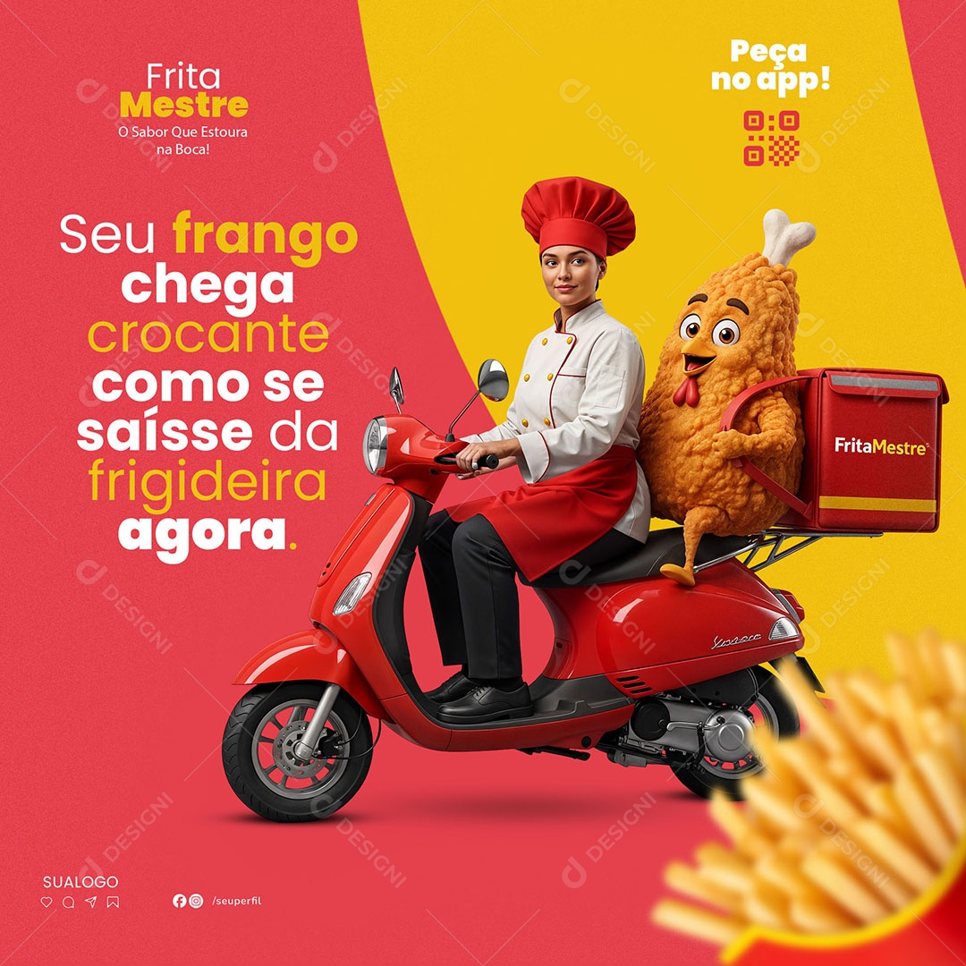 Crocante Até o Último Mordida PSD Editável