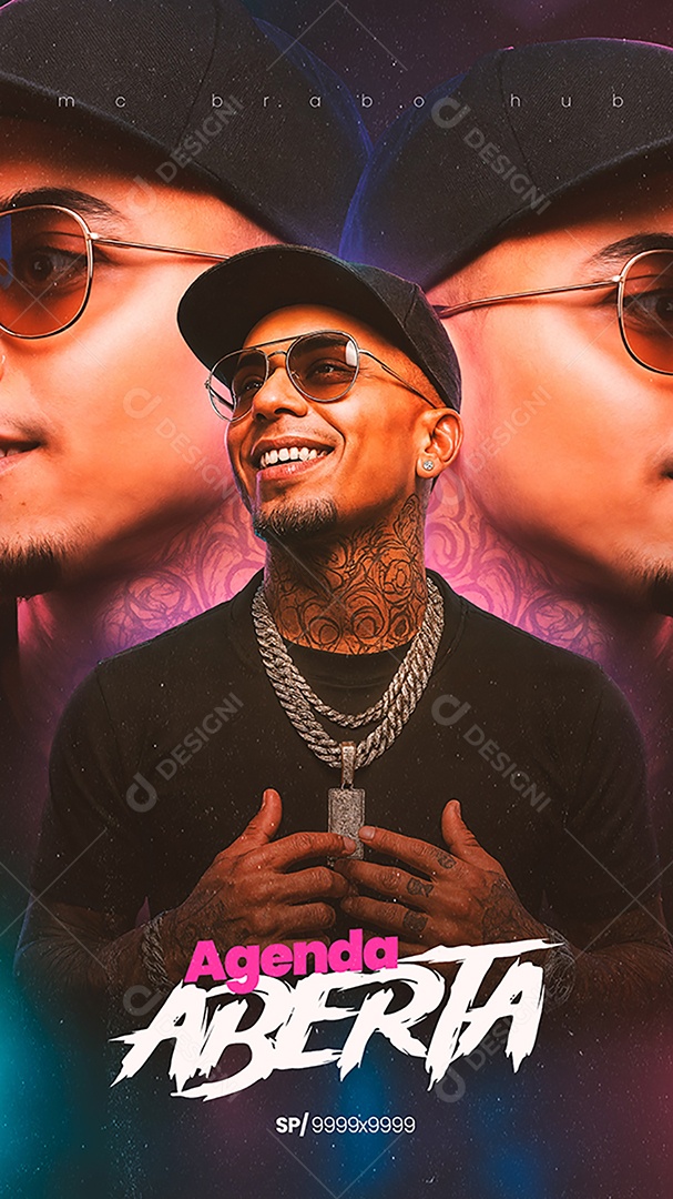 Flyer Agenda Aberta SP Story PSD