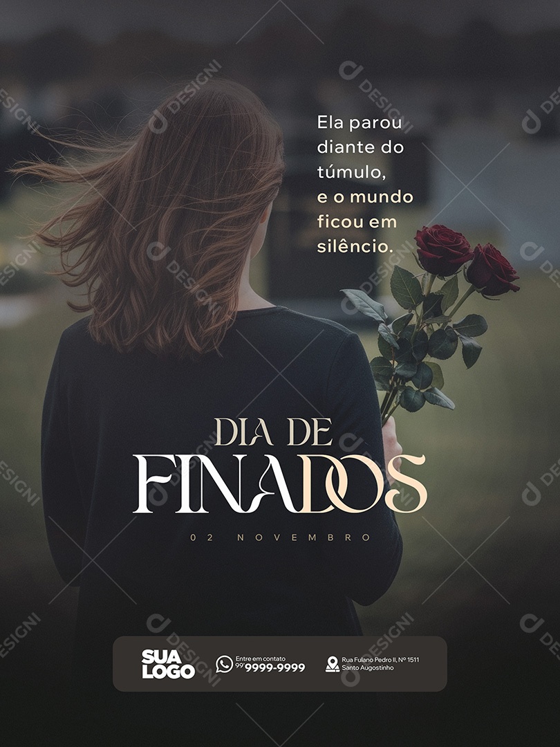 Dia de Finados 02 de Novembro Social Media PSD Editável