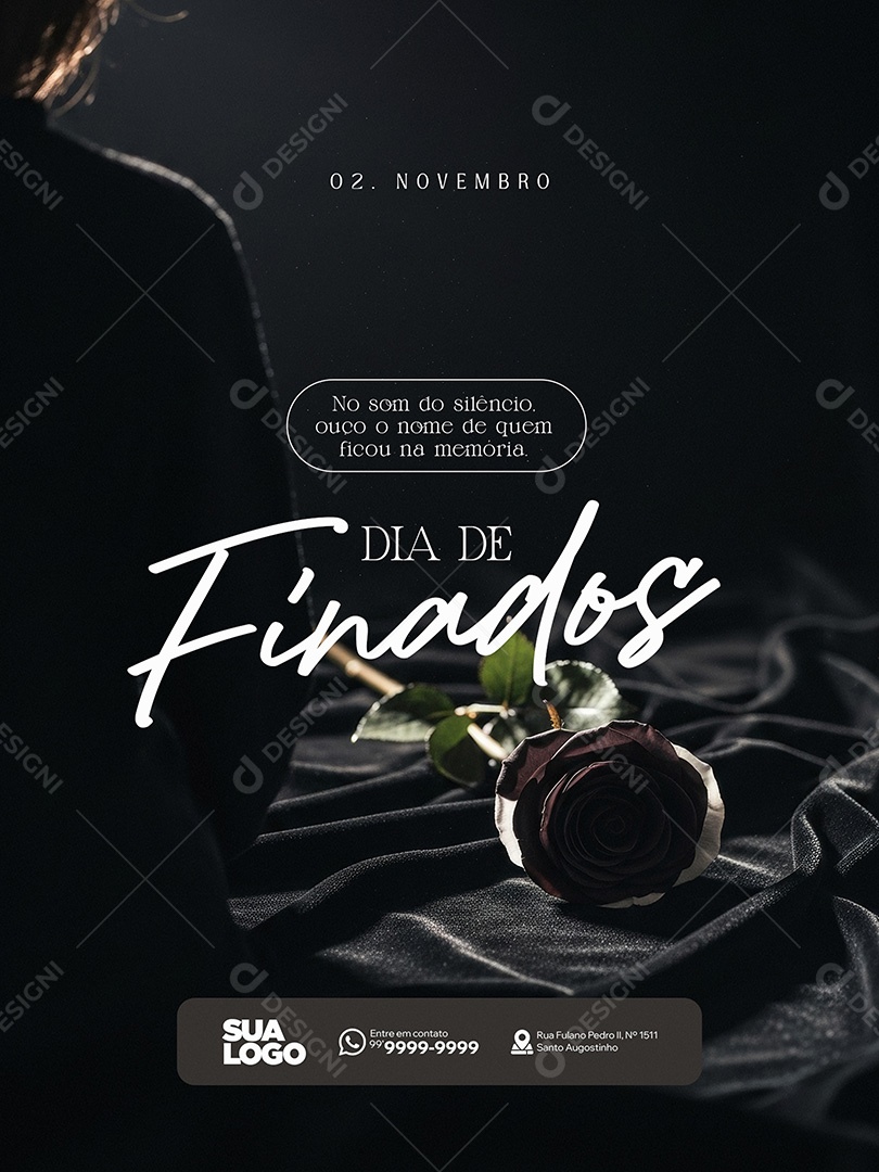 Dia de Finados 02 de Novembro Social Media PSD Editável