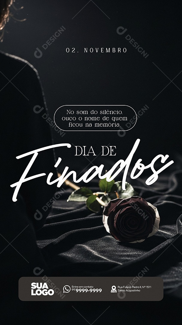 Story Dia de Finados 02 de Novembro Social Media PSD Editável