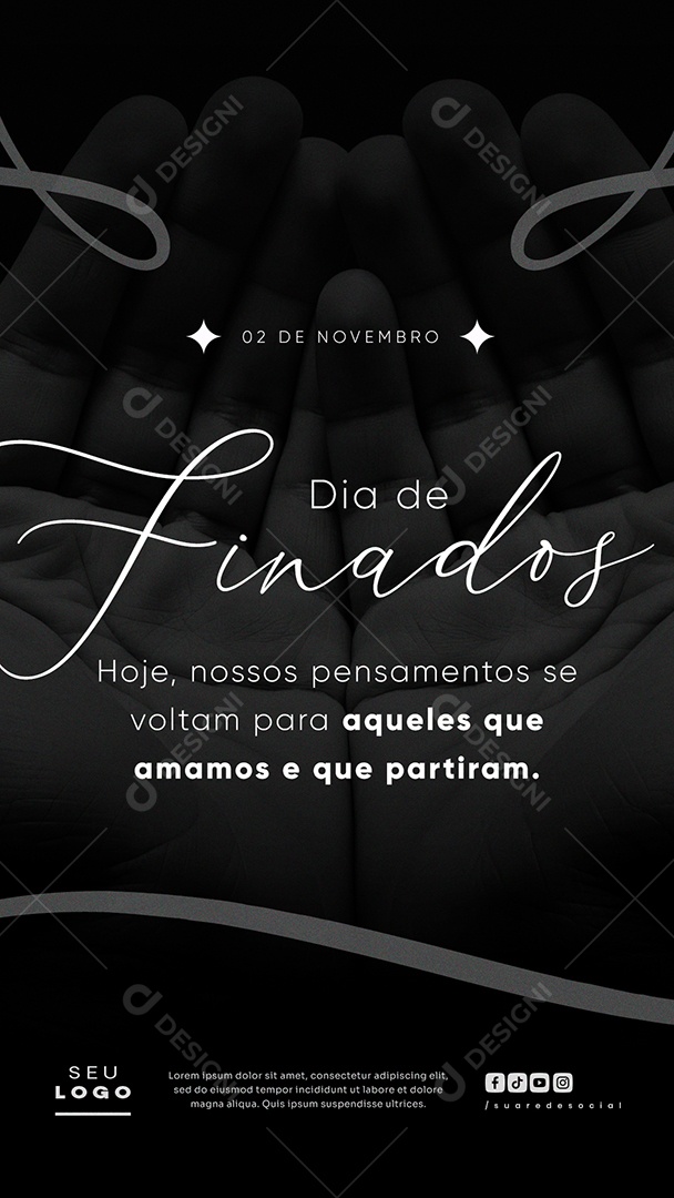 Story Dia de Finados 02 de Novembro Social Media PSD Editável