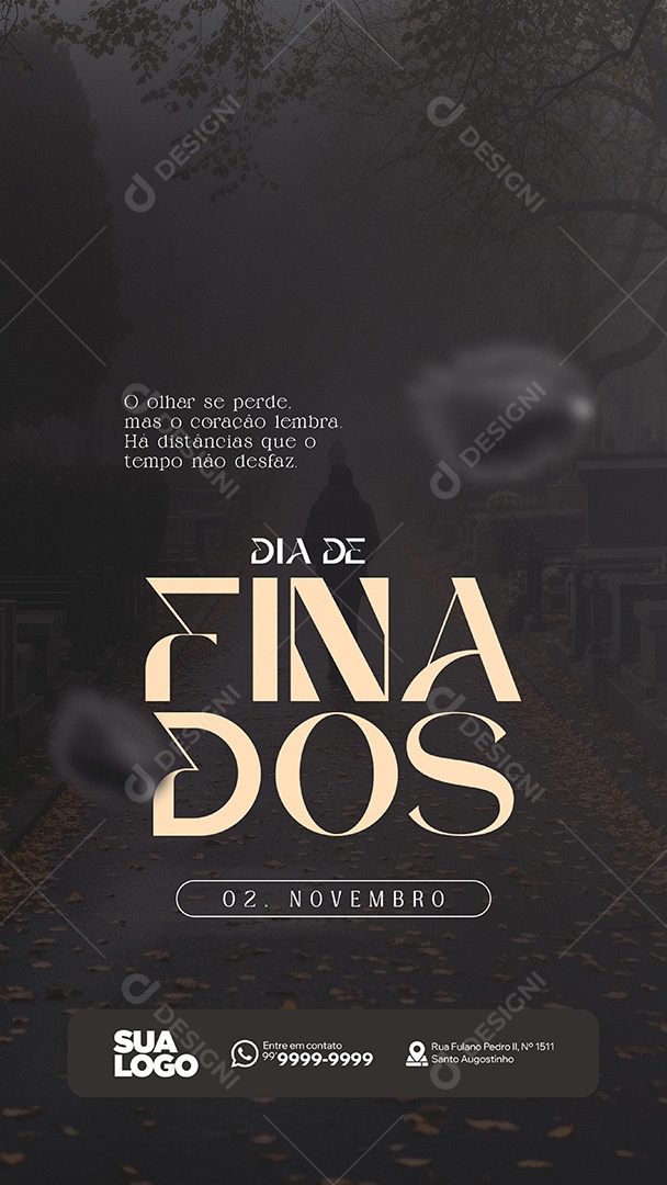 Story Dia de Finados 02 de Novembro Social Media PSD Editável