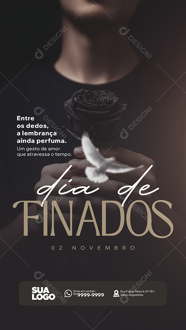 Story Dia de Finados 02 de Novembro Social Media PSD Editável