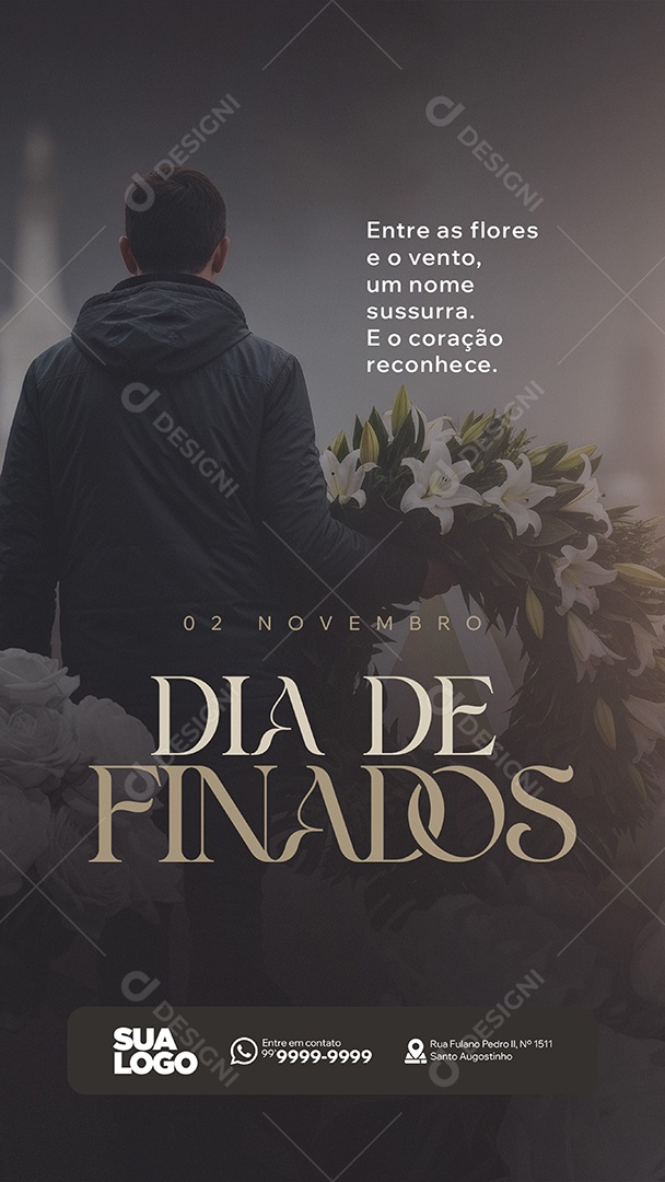 Story Dia de Finados 02 de Novembro Social Media PSD Editável