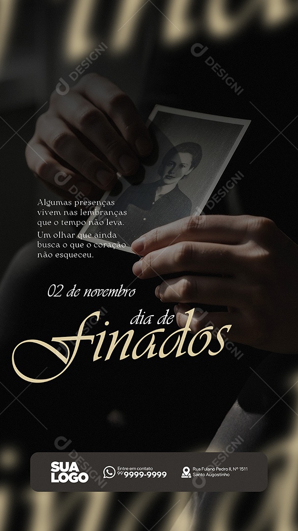 Dia de Finados 02 de Novembro Social Media PSD Editável