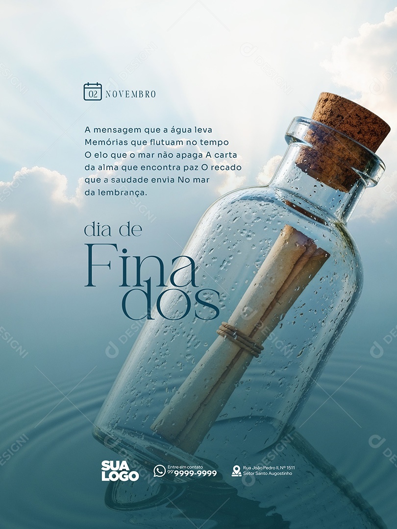 Dia de Finados 02 de Novembro Social Media PSD Editável