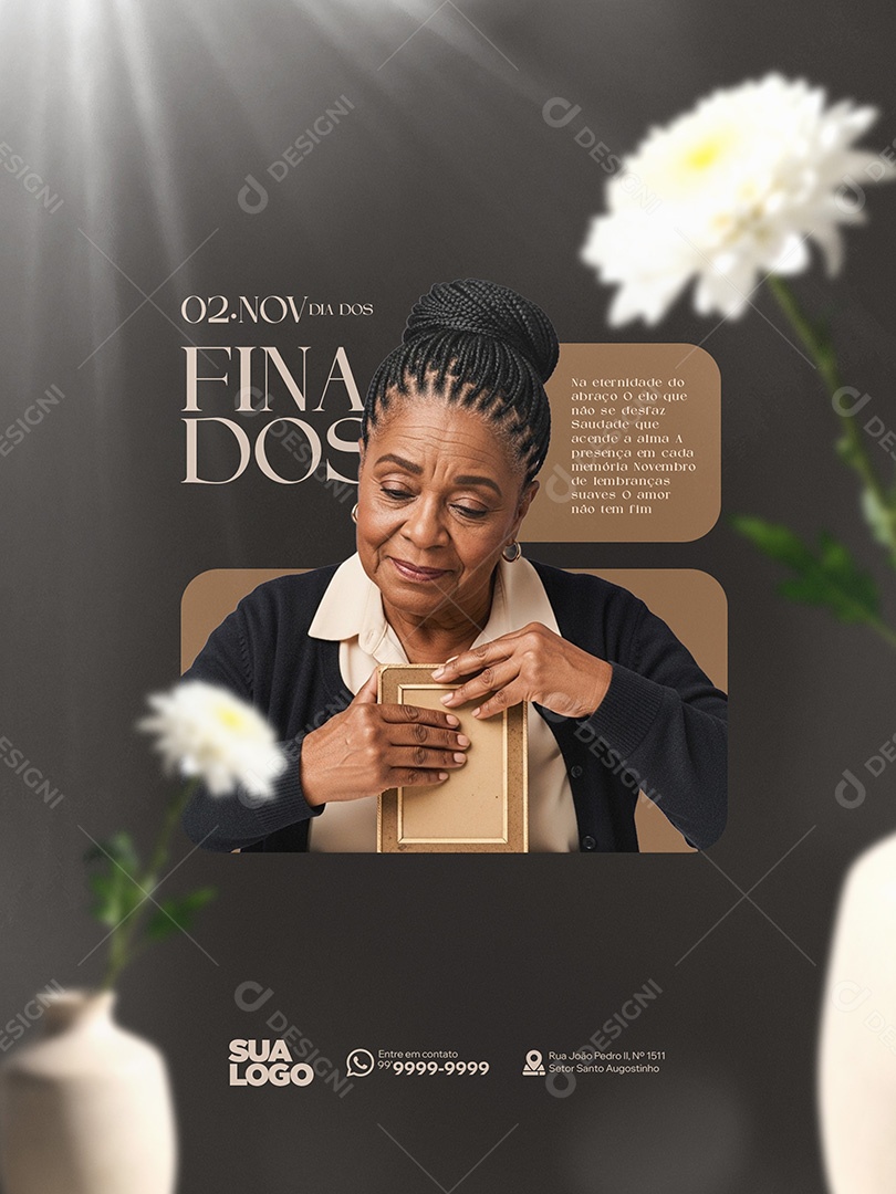 Dia de Finados 02 de Novembro Social Media PSD Editável
