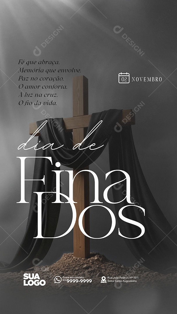 Story Dia de Finados 02 de Novembro Social Media PSD Editável
