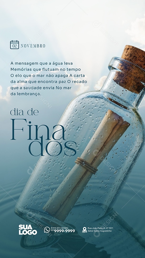 Story Dia de Finados 02 de Novembro Social Media PSD Editável