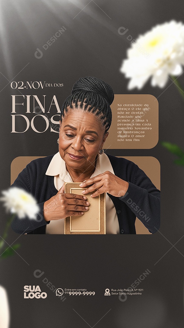 Story Dia de Finados 02 de Novembro Social Media PSD Editável