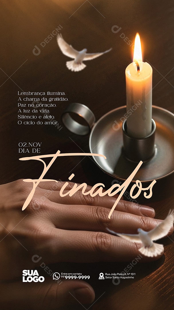 Story Dia de Finados 02 de Novembro Social Media PSD Editável
