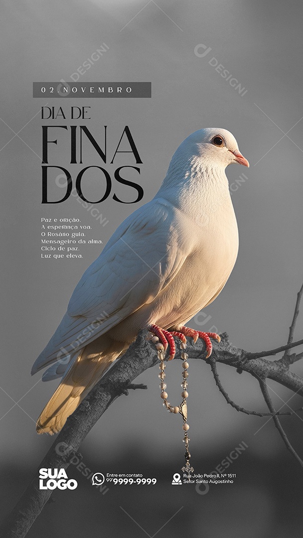Story Dia de Finados 02 de Novembro Social Media PSD Editável