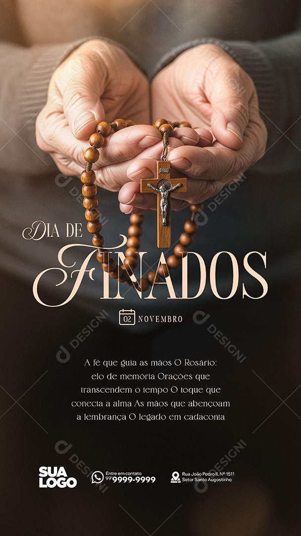Story Dia de Finados 02 de Novembro Social Media PSD Editável