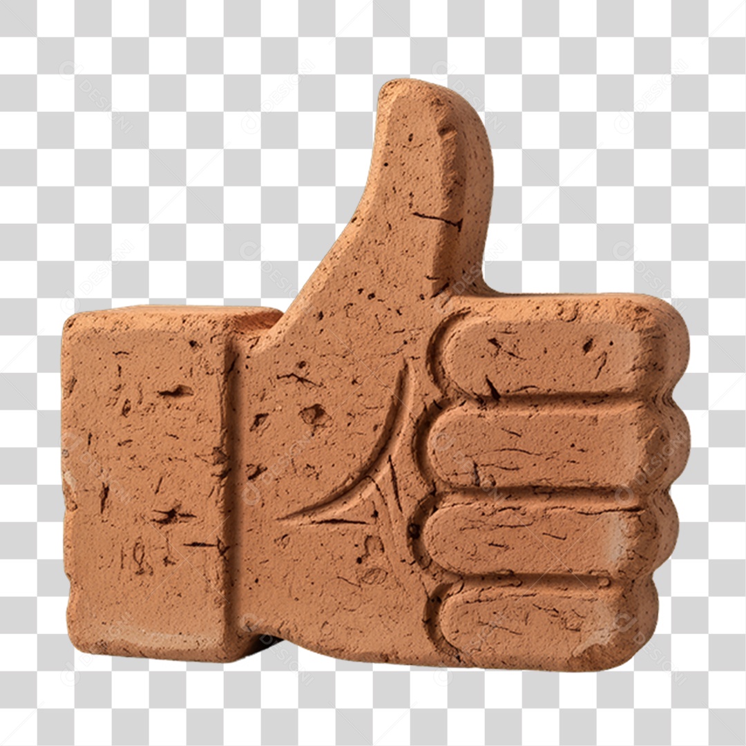 Tijolo de Construção em Forma de Curtida PNG Transparente