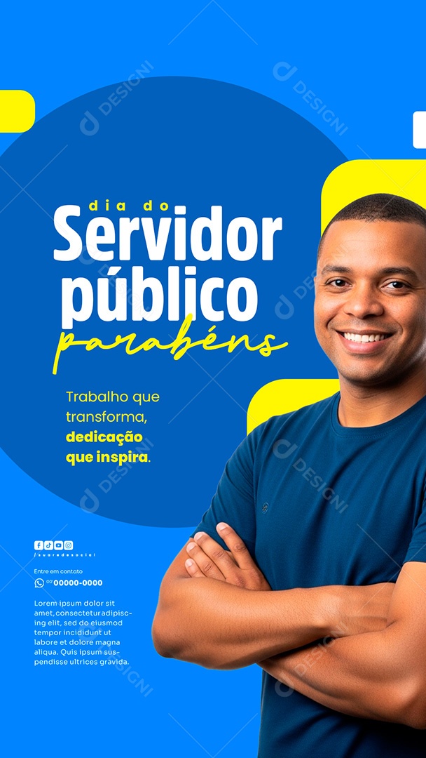 Story Dia do Servidor Público 28 de Outubro Social Media PSD Editável