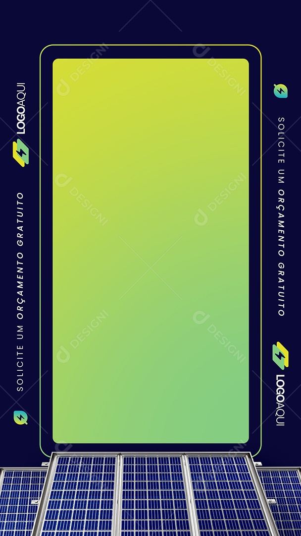 Repost Story Energia Solar Solicite Um  Orçamento Gratuito Social Media PSD Editável
