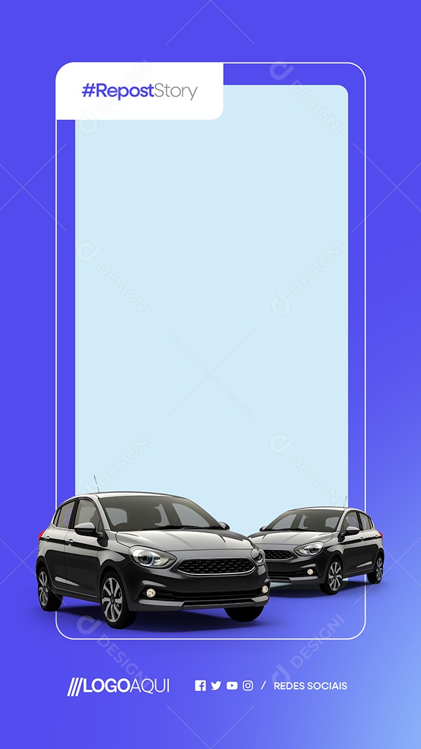 Repost Story Concessionária Social Media PSD Editável