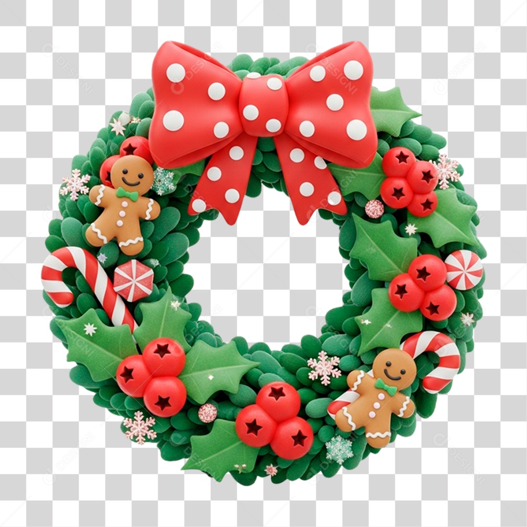 Guirlanda de Natal PNG Transparente