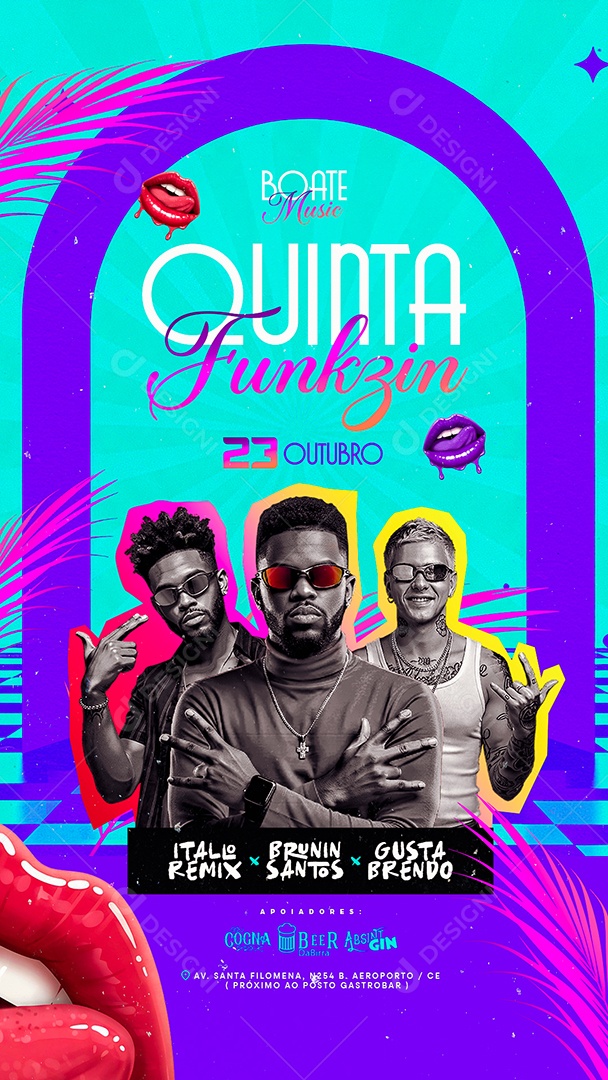 Story Flyer Quinta Funkzin Social Media PSD Editável
