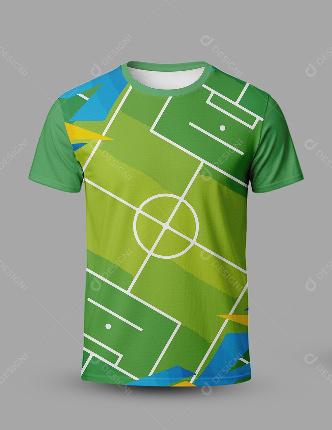 Modelo de Camisa de Futebol Mockup PSD Editável