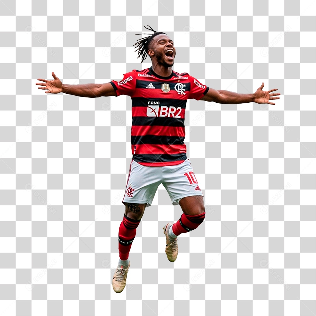 Jogador do Flamengo PNG Transparente