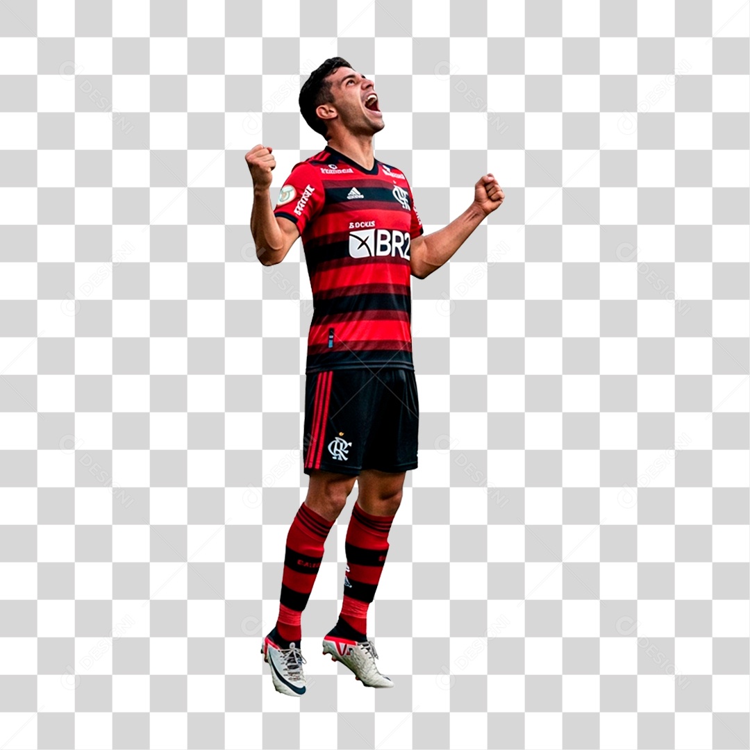 Jogador do Flamengo PNG Transparente