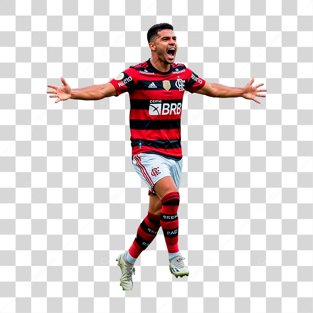 Jogador do Flamengo PNG Transparente