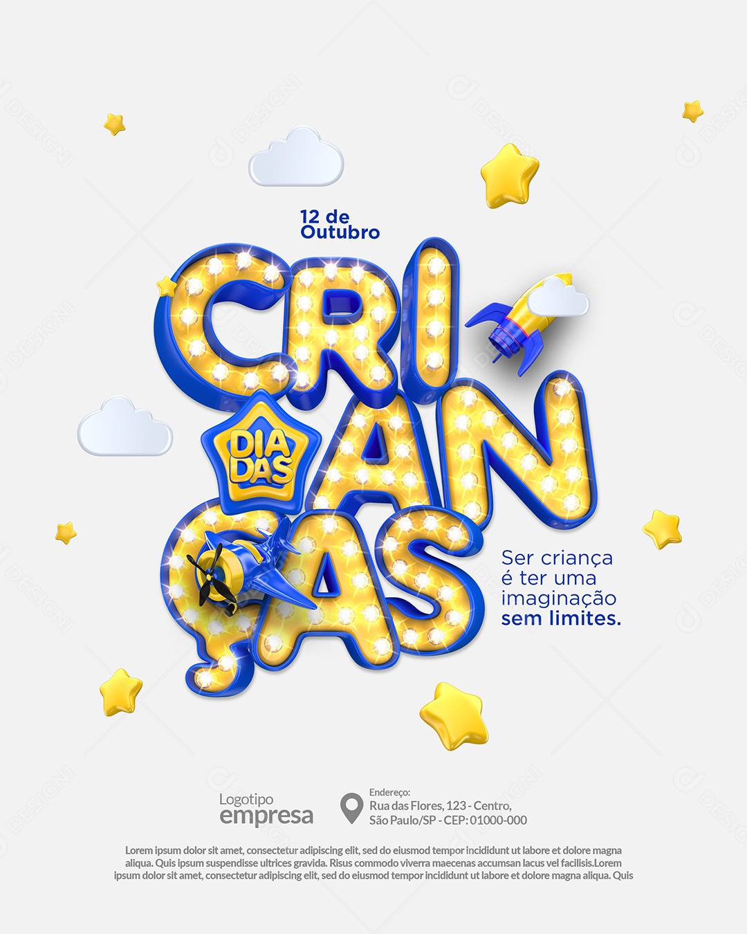 Dia das Crianças 12 de Outubro Social Media PSD Editável