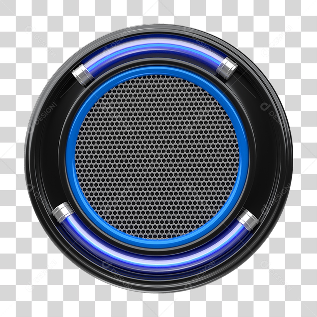 Placa Redonda com Grades PNG Transparente