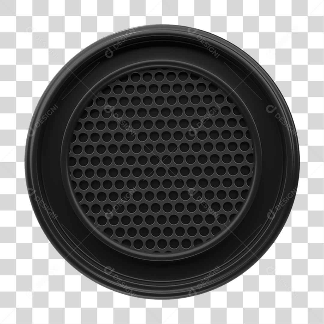 Placa Redonda com Grades PNG Transparente