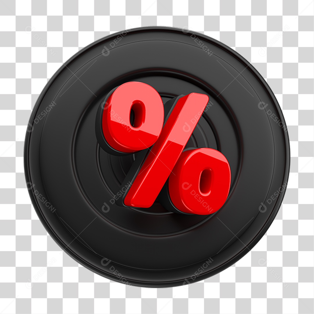 Símbolo de Porcentagem PNG Transparente