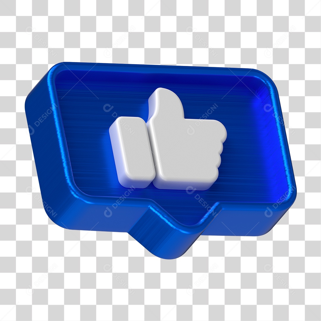 Elemento 3D Mão com Polegar Levantado PNG Transparente