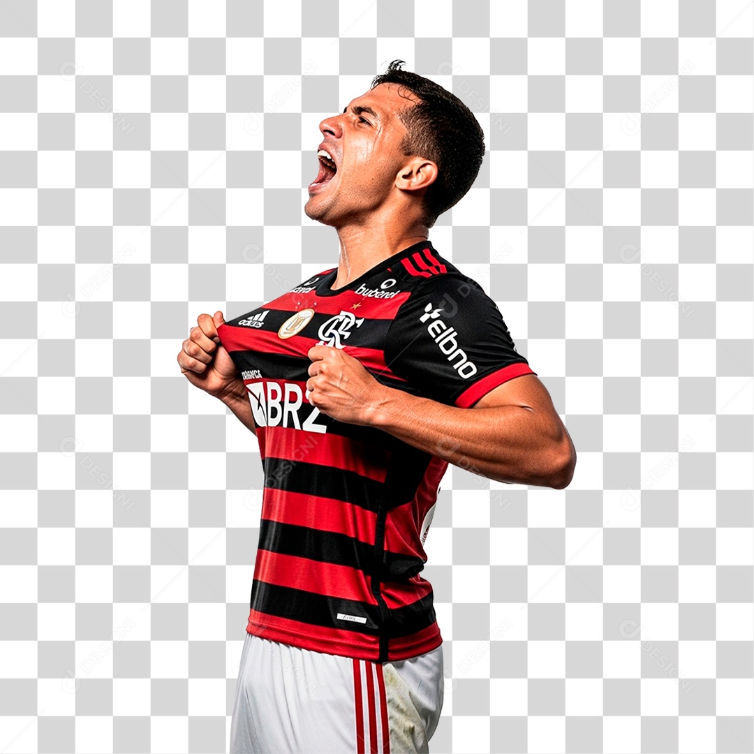 Jogador do Flamengo PNG Transparente