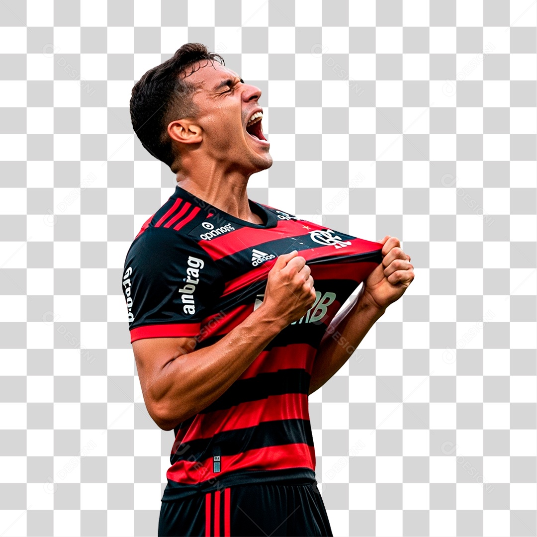 Jogador do Flamengo PNG Transparente