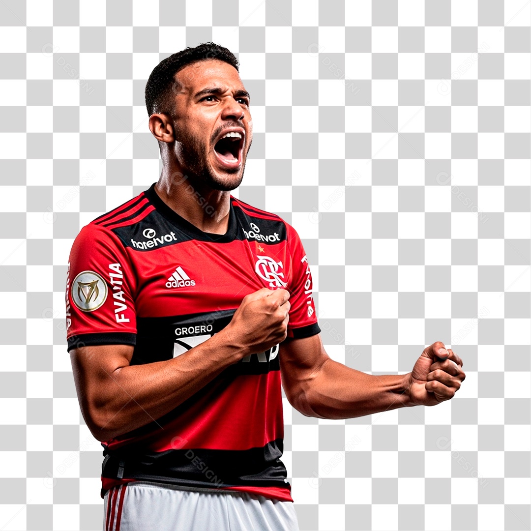 Jogador do Flamengo PNG Transparente