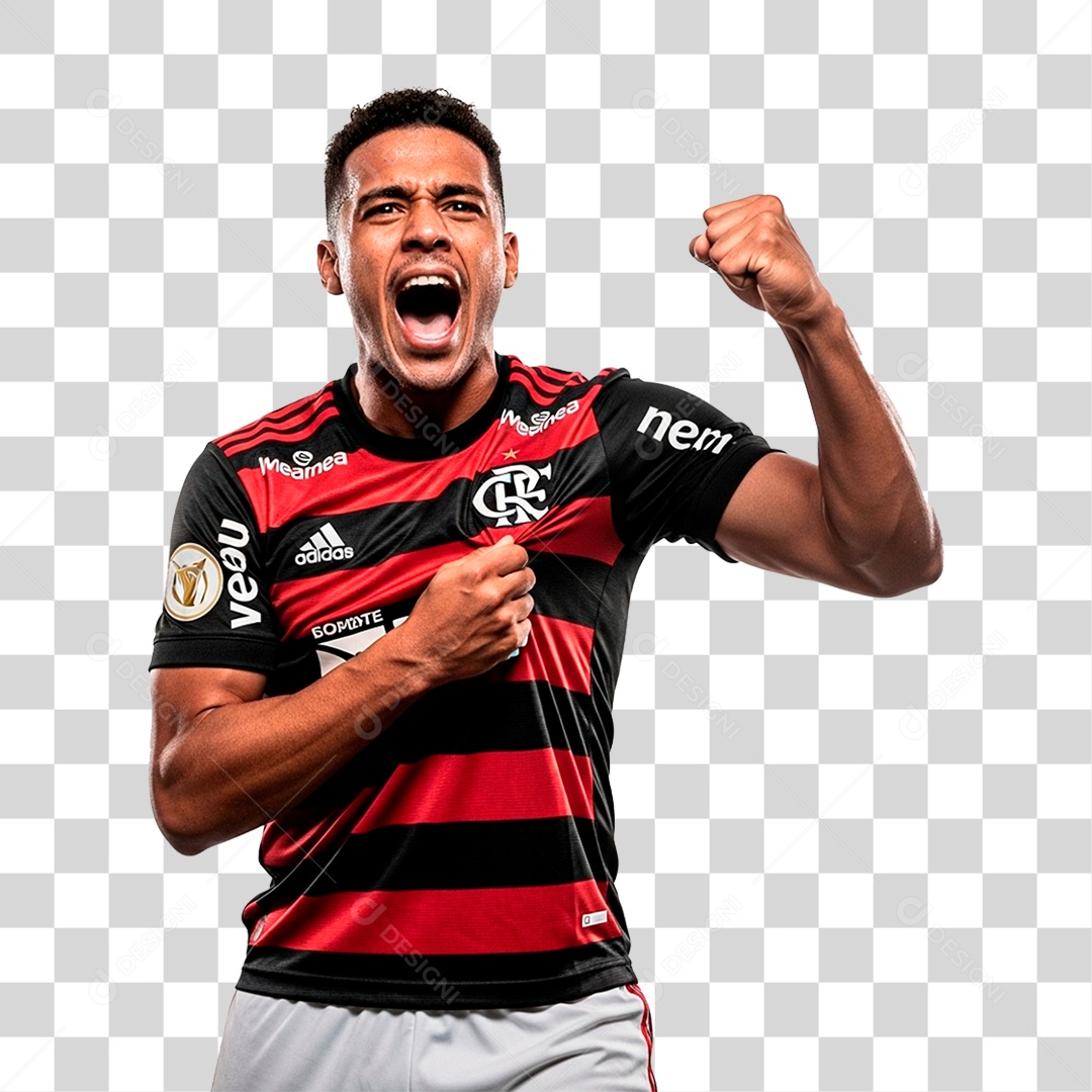 Jogador do Flamengo PNG Transparente