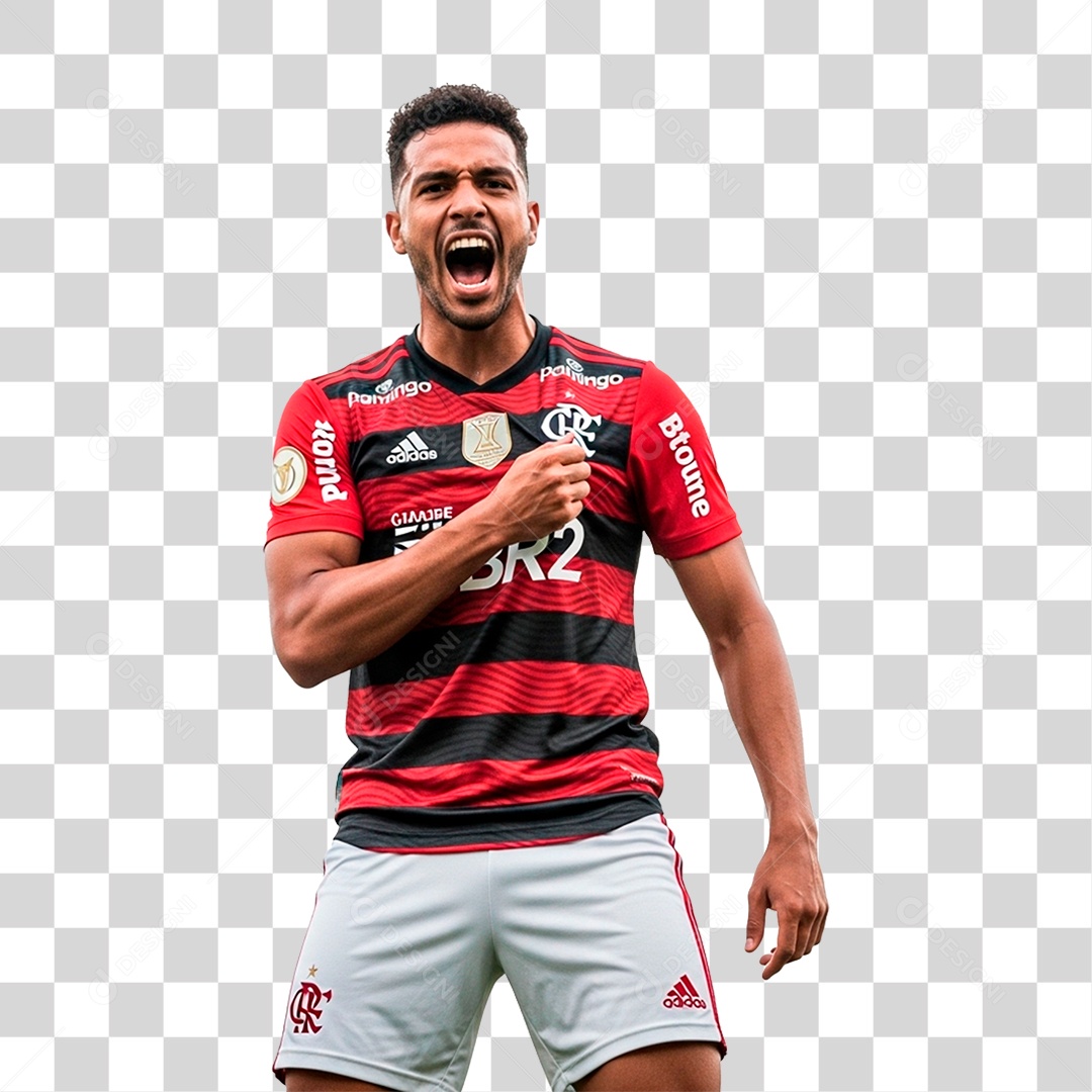 Jogador do Flamengo PNG Transparente