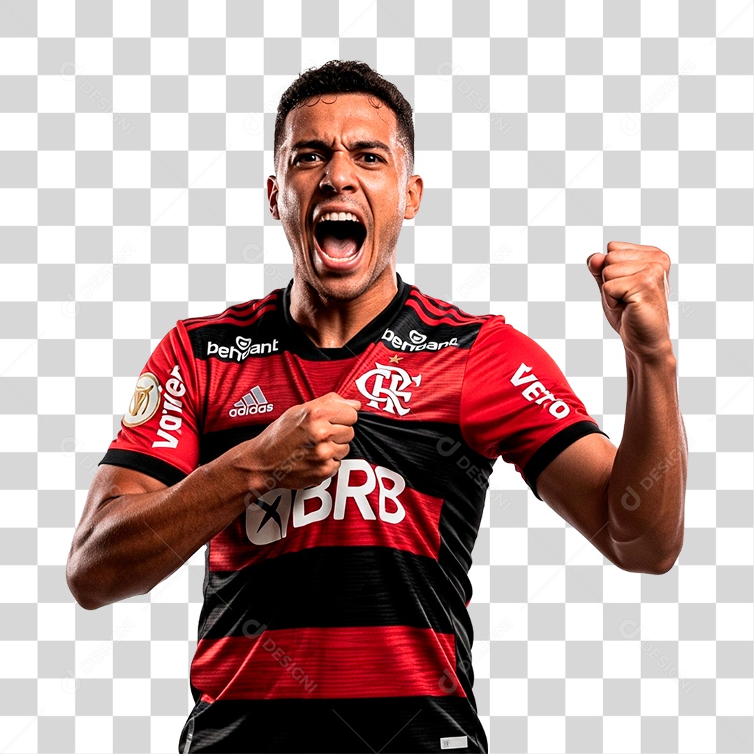 Jogador do Flamengo PNG Transparente