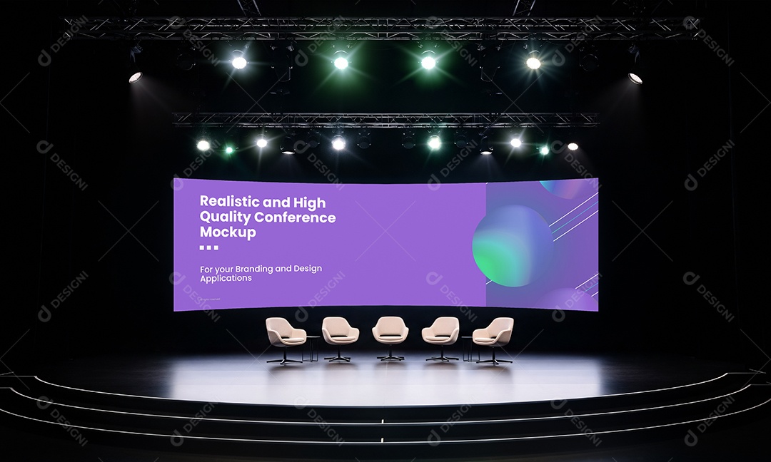 Mockup Espaço de Conferência PSD Editável