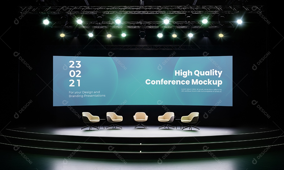 Mockup Espaço de Conferência PSD Editável