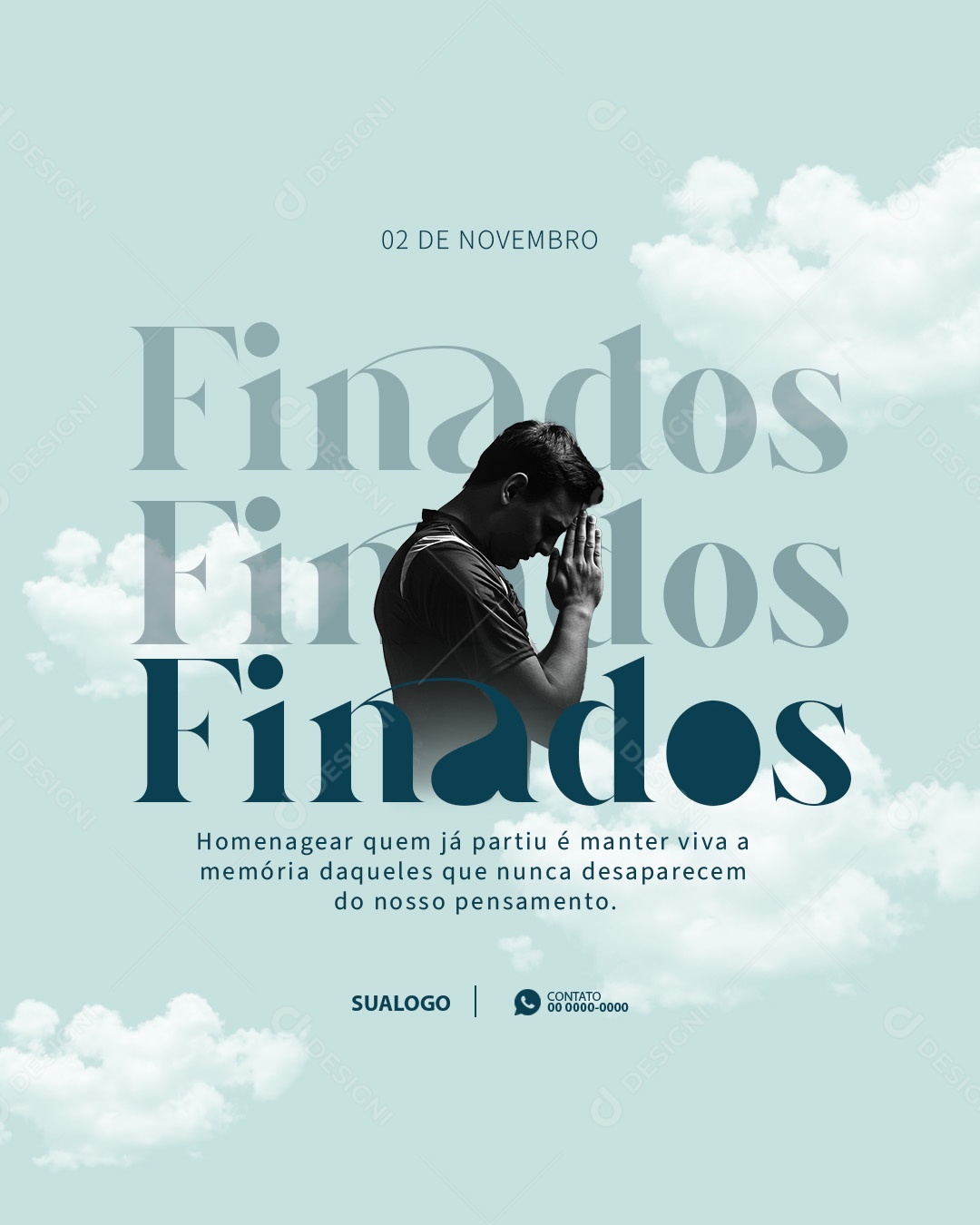 2 De Novembro Dia De Finados Social Media PSD Editável