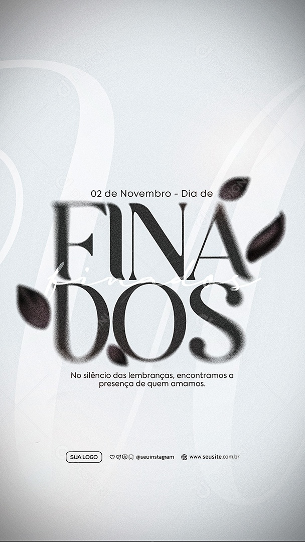 Story Dia de Finados 02 de Novembro Social Media PSD Editável