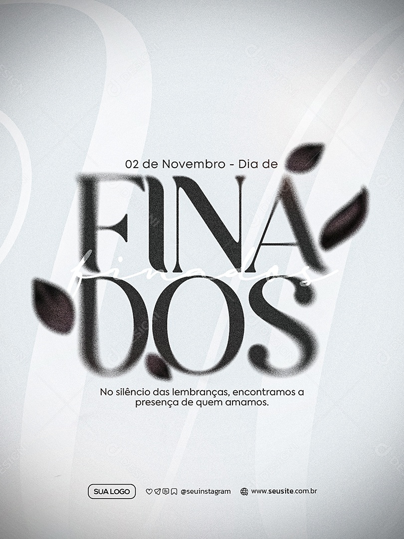 Dia de Finados 02 de Novembro Social Media PSD Editável