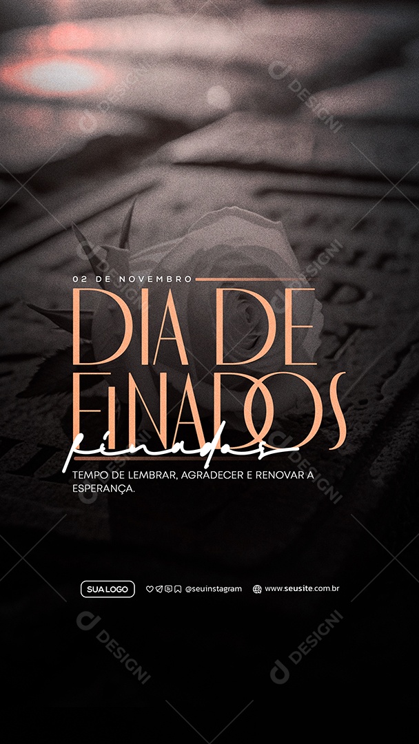 Story Dia de Finados 02 de Novembro Social Media PSD Editável