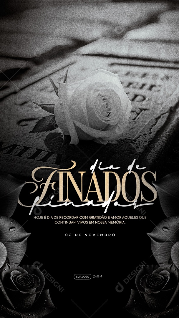 Story Dia de Finados 02 de Novembro Social Media PSD Editável
