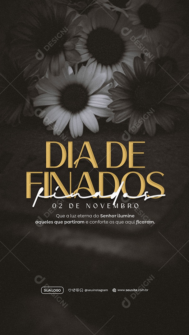 Story Dia de Finados 02 de Novembro Social Media PSD Editável