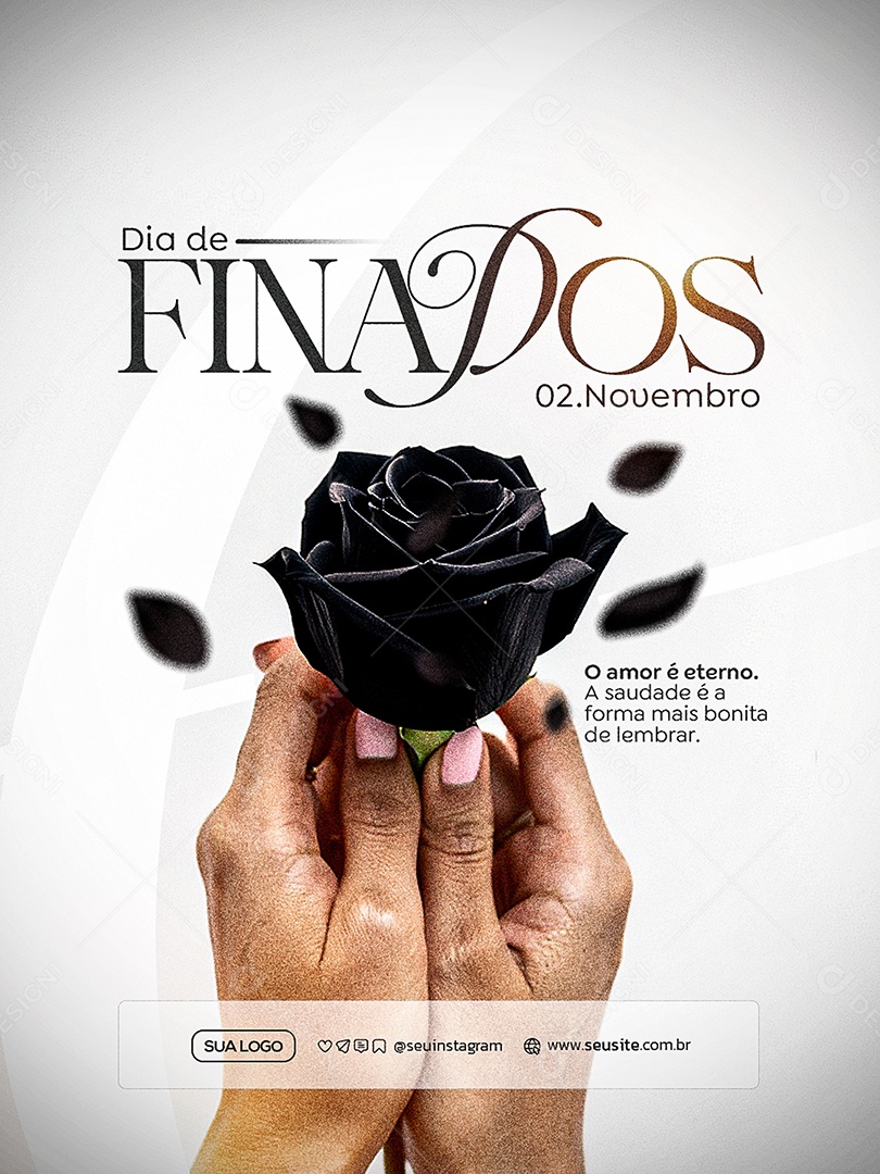 Dia de Finados 02 de Novembro Social Media PSD Editável