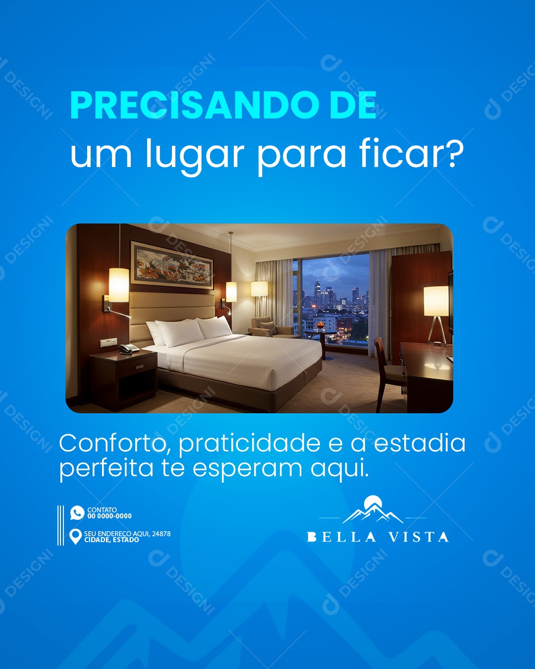Pousada Ofertas Precisando De Um Lugar Para Ficar Social Media PSD Editável