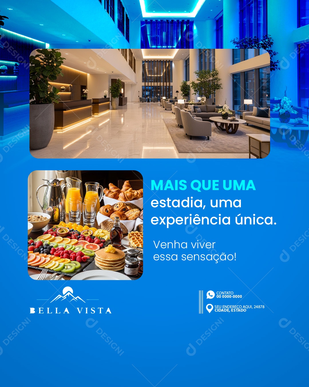 Pousada Ofertas Especiais para Você Social Media PSD Editável